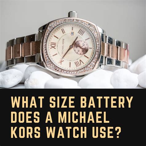 michael kors watch battery type|More.